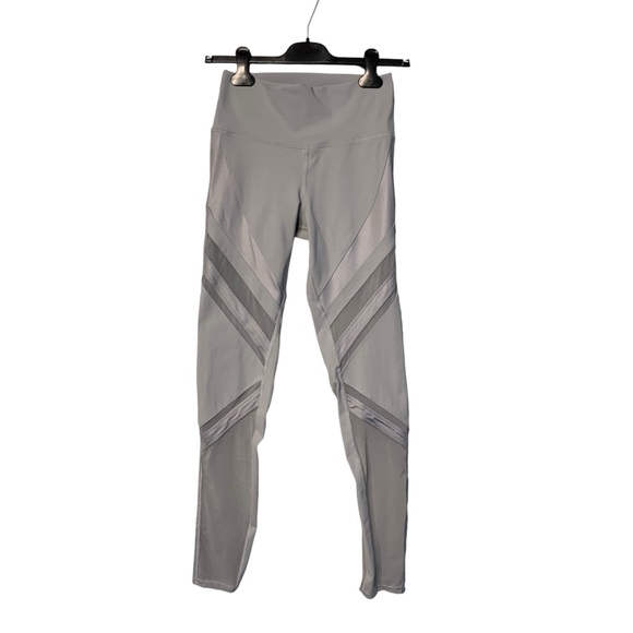 ALO | Women’s High Waisted Epic Mesh Legging - Sz Med - Light Grey - Picture 1 of 14